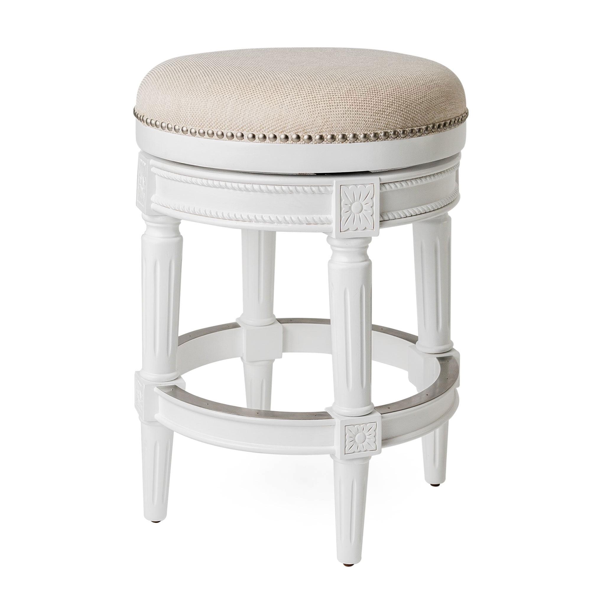 Maven Lane Pullman Backless Bar Stool with Fabric Upholstery