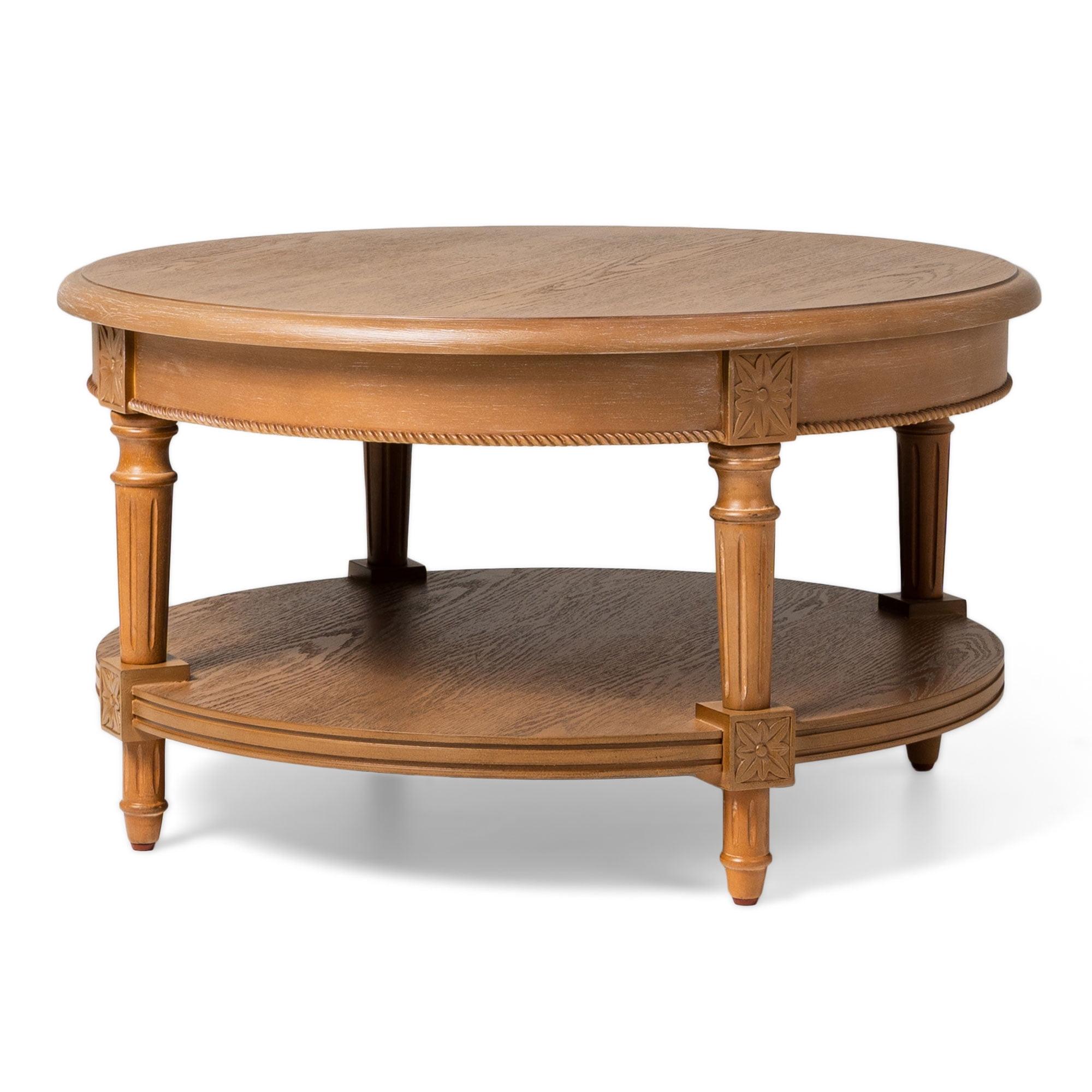 Maven Lane Pullman Round Wooden Coffee Table