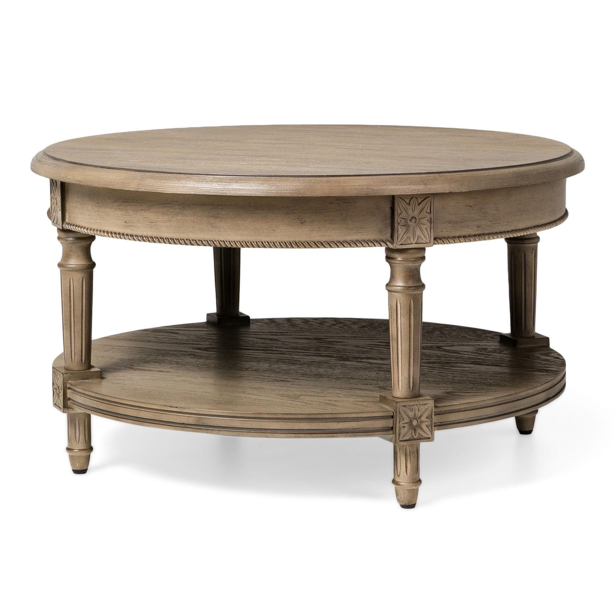 Maven Lane Pullman Round Wooden Coffee Table