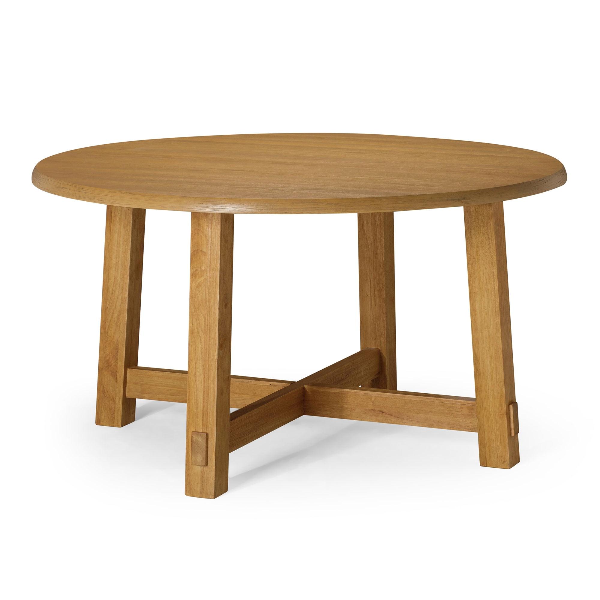 Sasha Weathered Natural Round Reclaimed Wood Dining Table