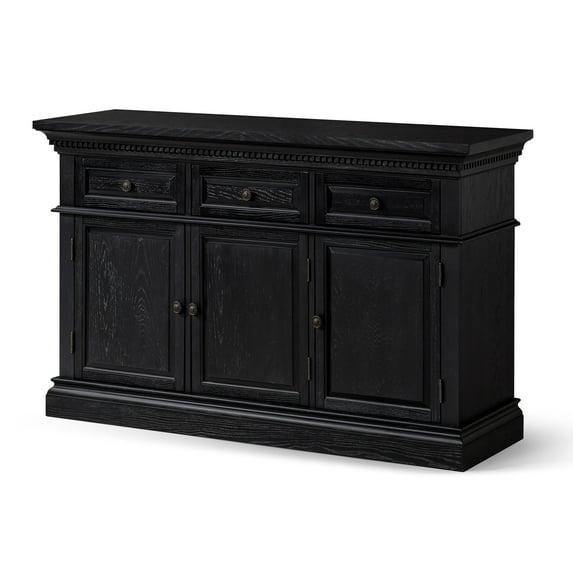 Maven Lane Maven Lane Theo Traditional Wooden Sideboard In Antiqued Brown Finish
