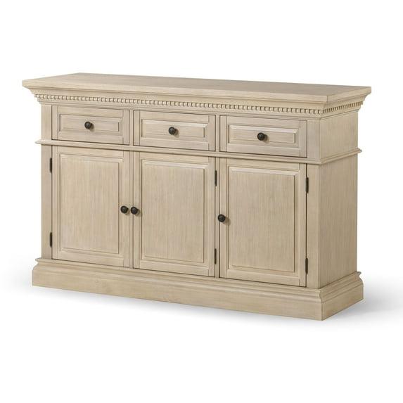 Maven Lane Maven Lane Theo Traditional Wooden Sideboard In Antiqued Brown Finish