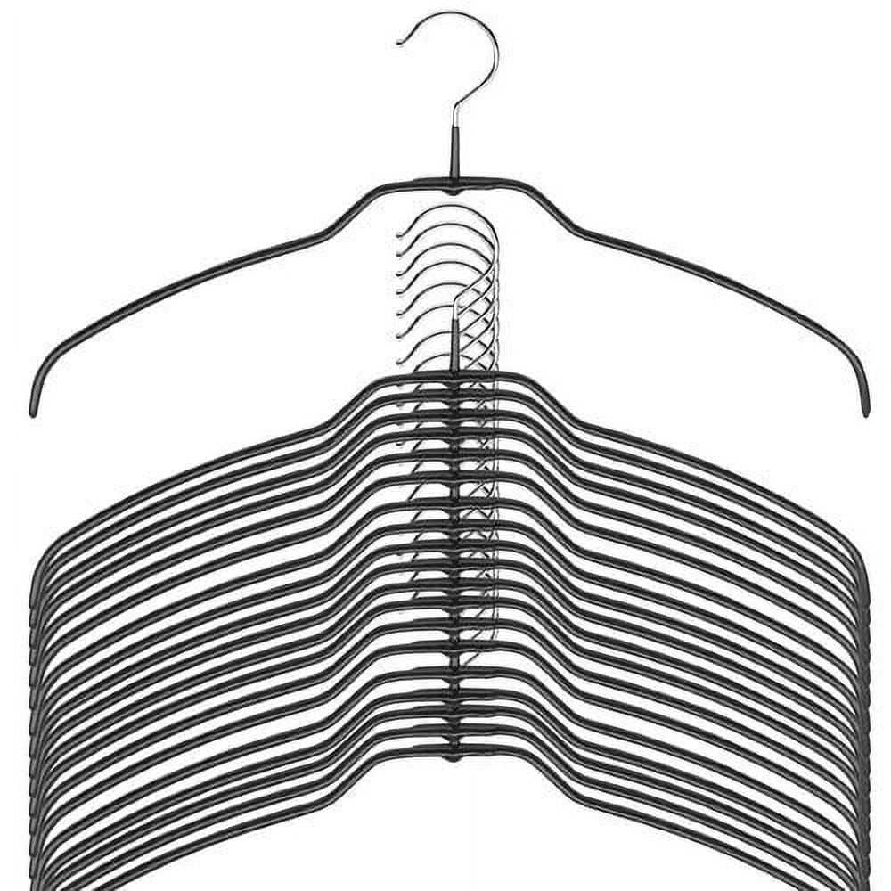 Mawa Metal Non-Slip Standard Hanger for Dress/Shirt/Sweater (Set of 20)