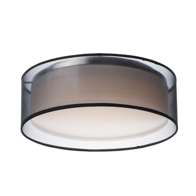 Maxim 10220BO 16 in. Prime LED Flush Mount Ceiling Light, Black Organza