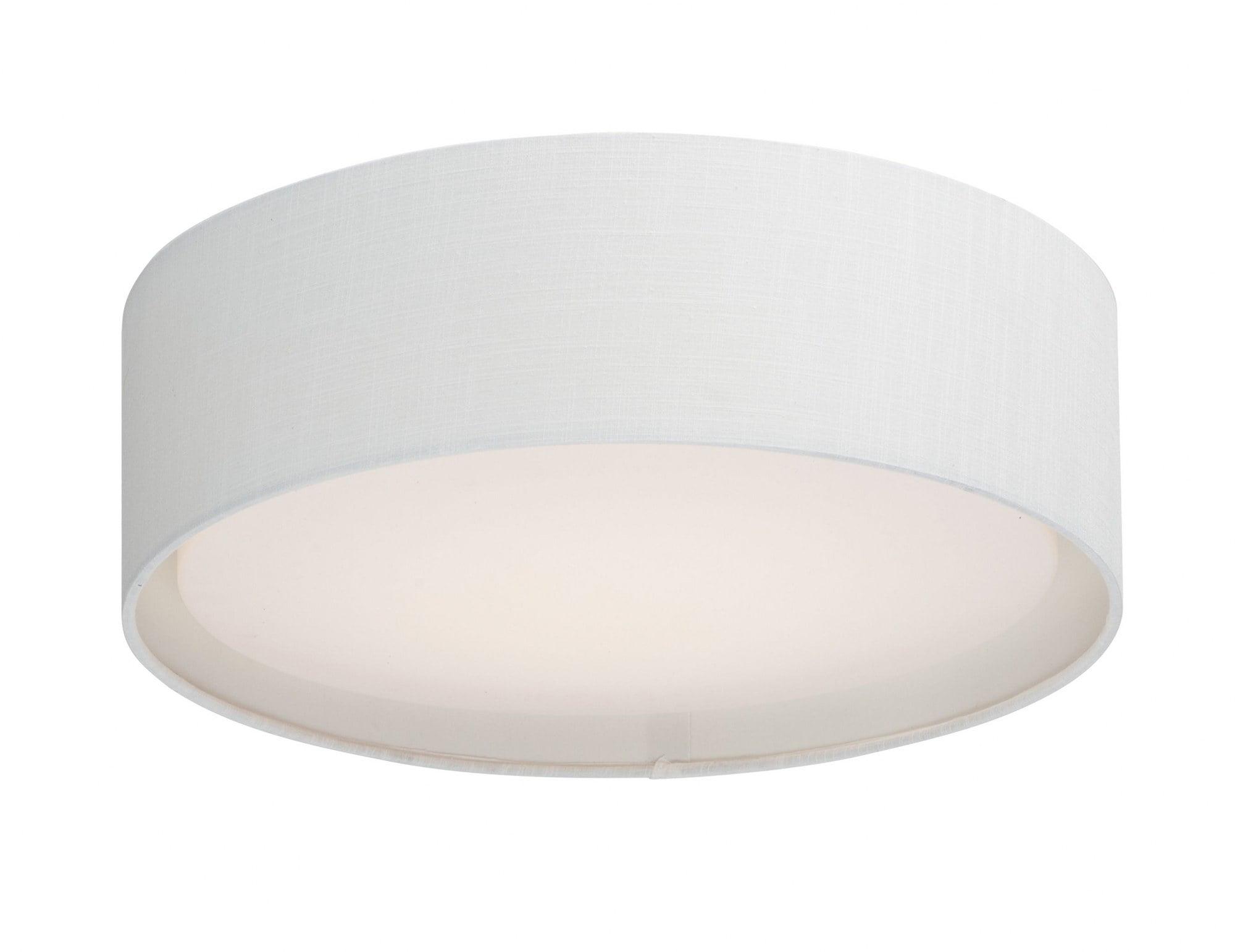 Maxim 10232WL 20 in. Prime LED Flush Mount Ceiling Light, White Linen