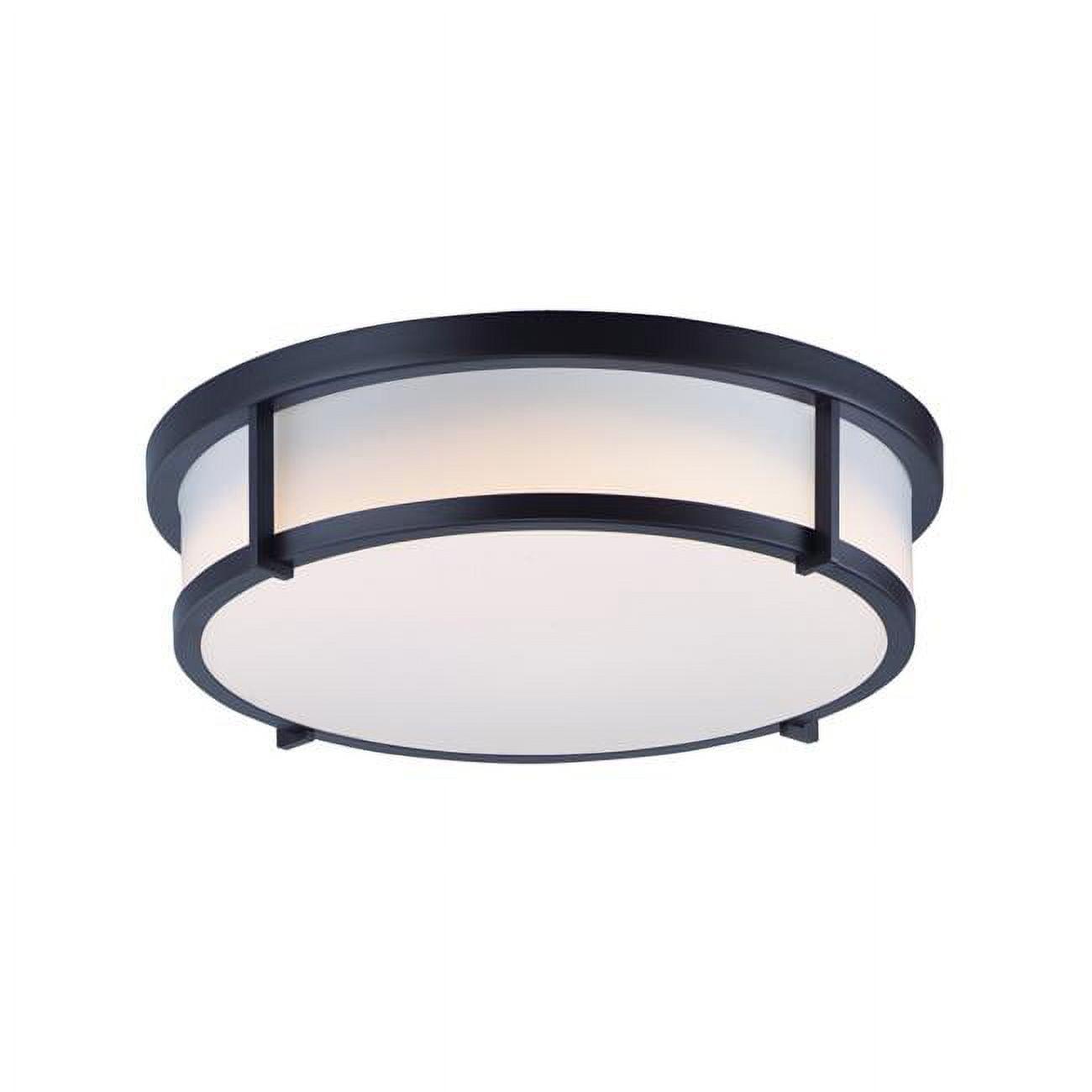 Maxim 10270WTBK 17 in. Rogue 3 Light Black Flush Mount Ceiling Light