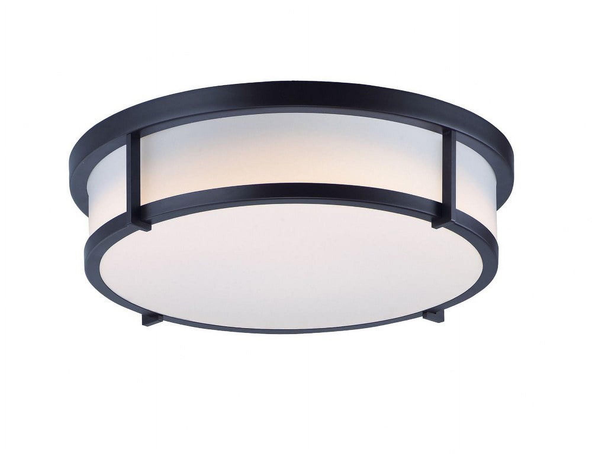 Maxim 10270WTBK 17 in. Rogue 3 Light Black Flush Mount Ceiling Light