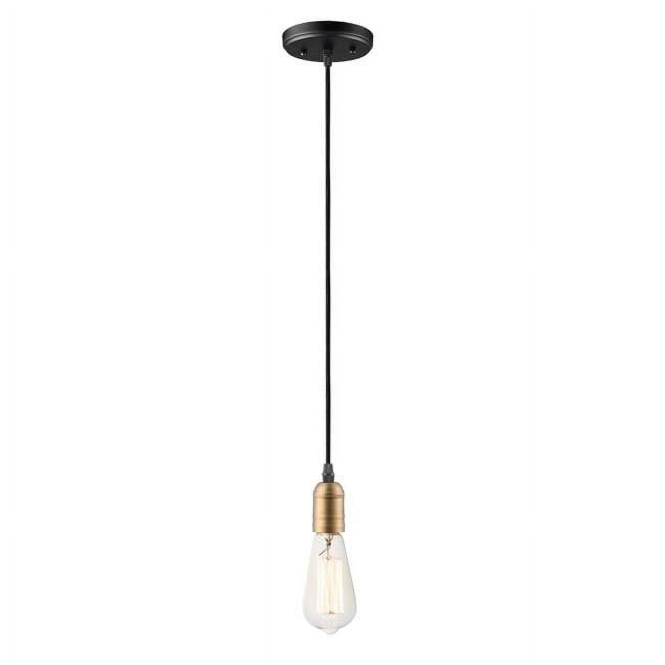 Maxim Lighting Early Electric 1 - Light Pendant in  Black/Antique Brass