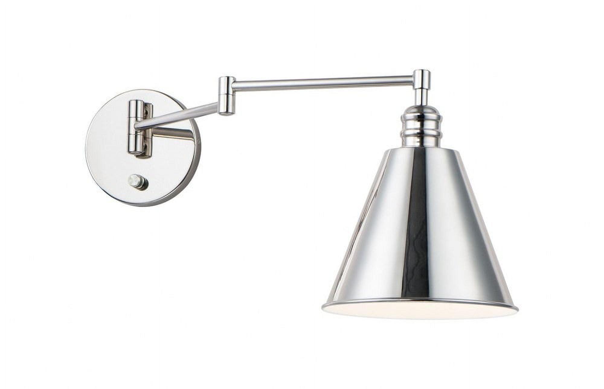 Maxim Lighting Library 1 - Light Swing Arm Lamp in  Polished Nickel
