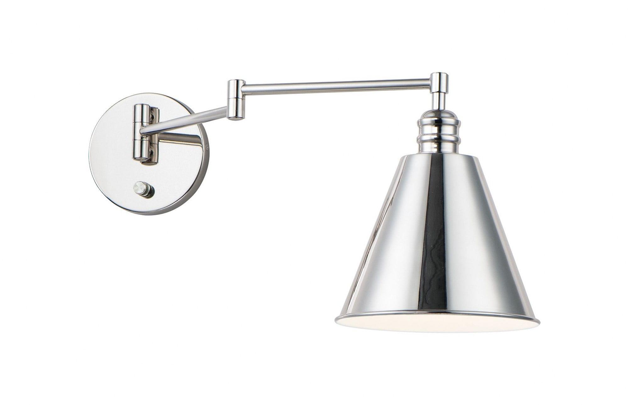 Maxim Lighting Library 1 - Light Swing Arm Lamp in  Polished Nickel