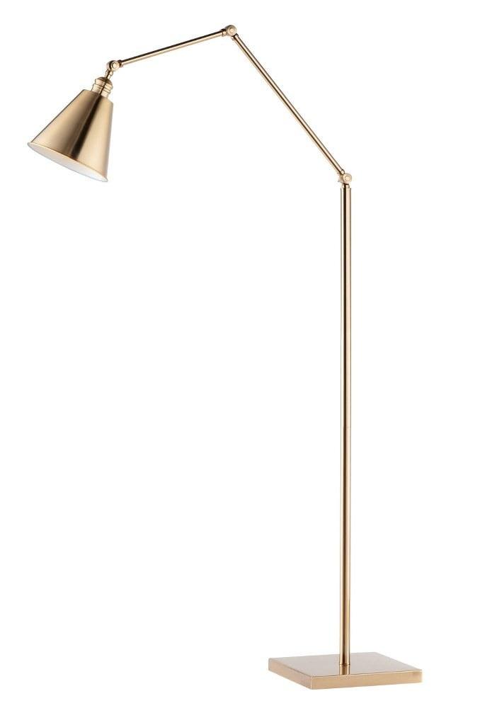 Heritage Brass Adjustable Steel Floor Lamp