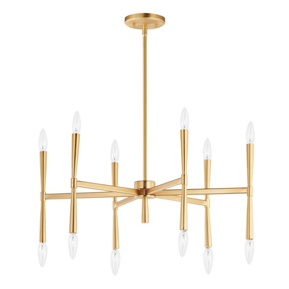 24626SBR-Maxim Lighting-Rome - 12 Light Chandelier-Satin Brass Finish