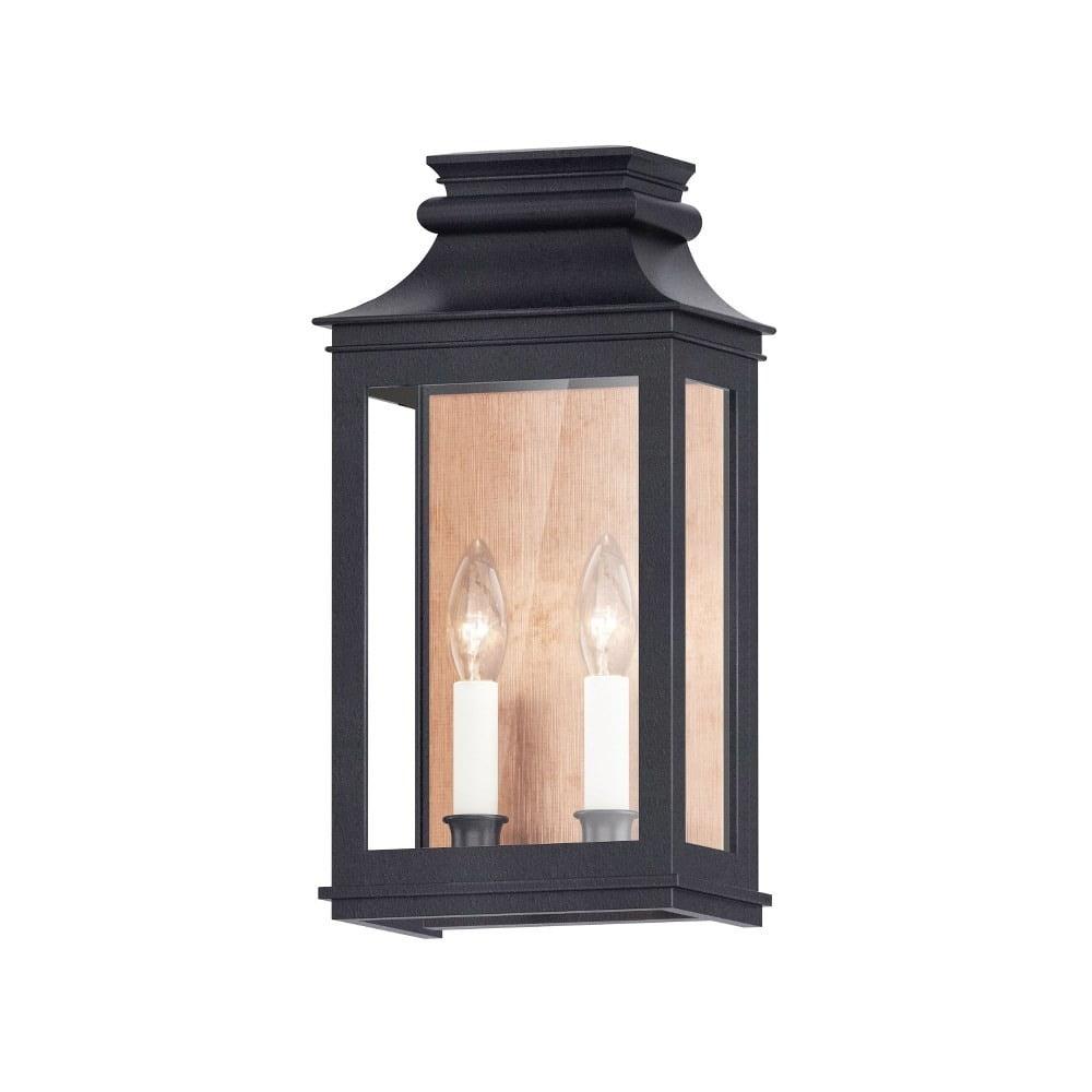 Maxim 40914Cl Savannah 2 Light 15" Tall Outdoor Wall Sconce - Antique Copper / Black Oxide