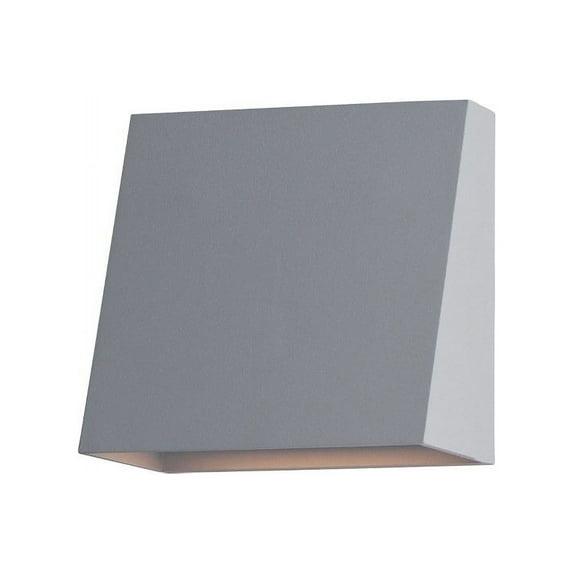 15W 1 Led Outdoor Wall Sconce With Photocell-7 Inches Tall And 5.5 Inches Wide-Silver Finish Maxim Lighting 52120Sv