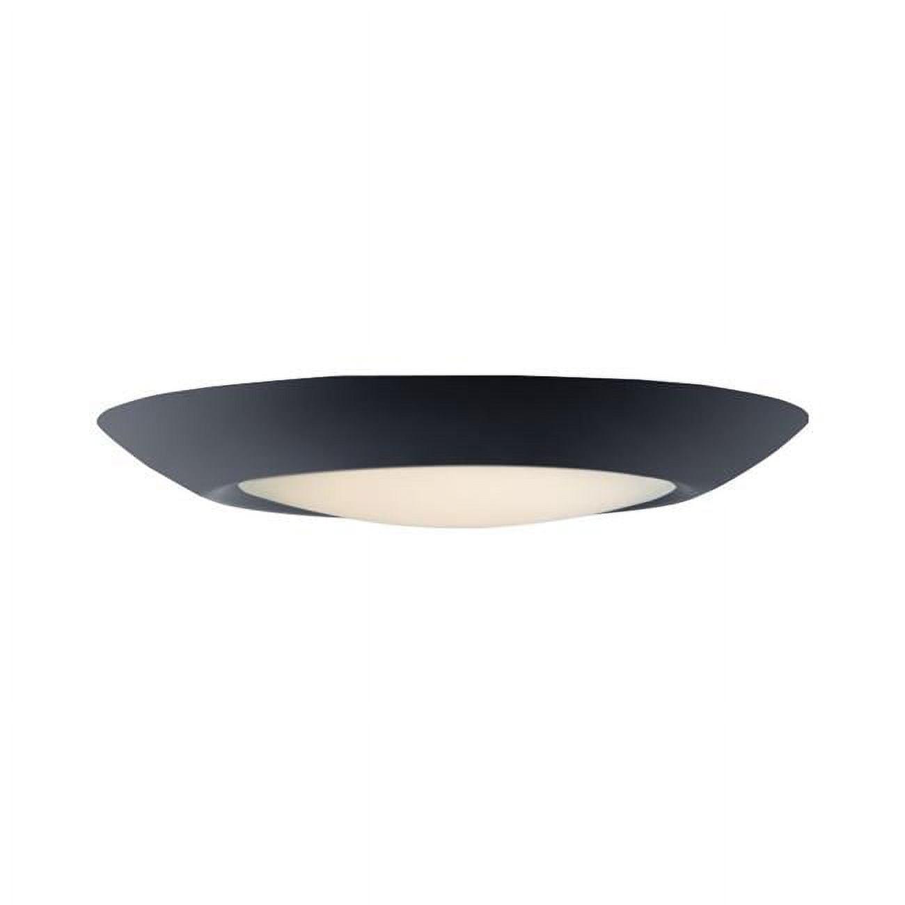 Maxim Black Aluminum LED Flush Mount Light