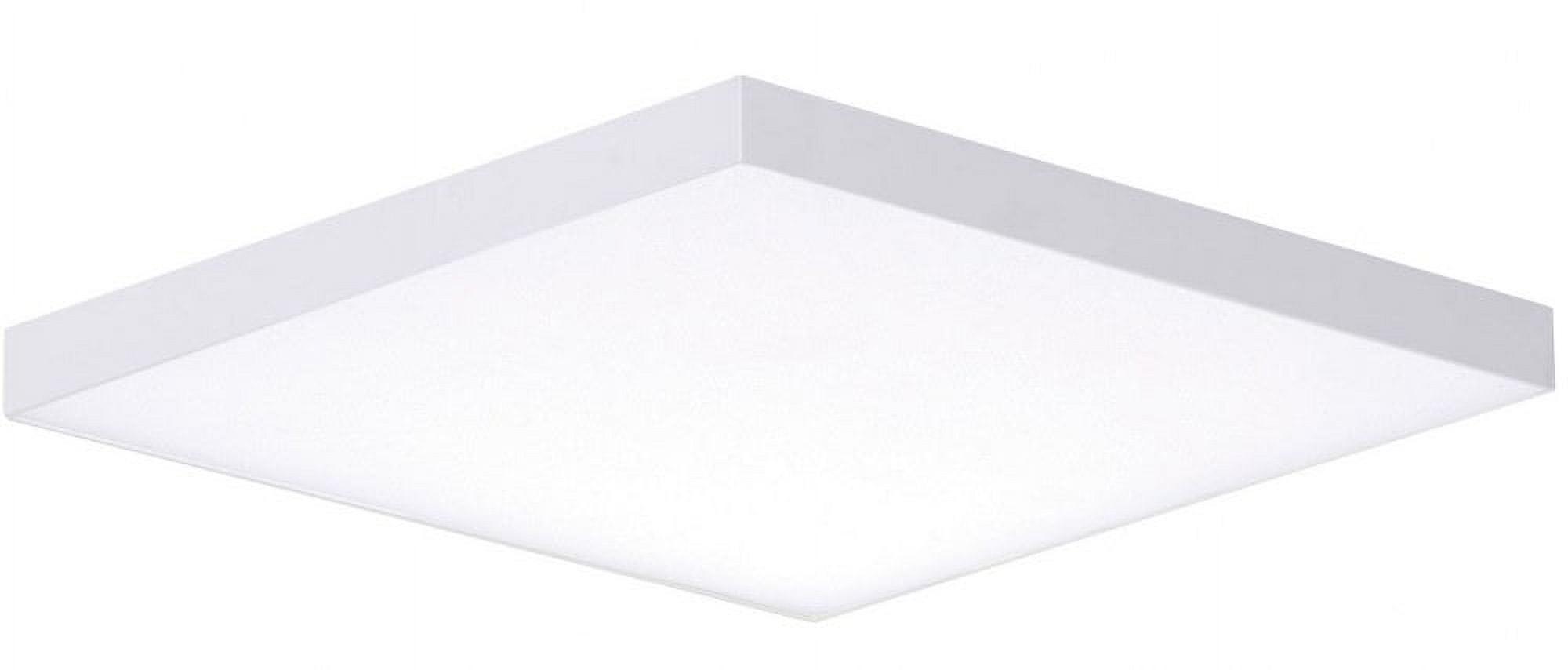 Maxim 57669Wt Trim 11" Wide Integrated Led Flush Mount Ceiling Fixture - White