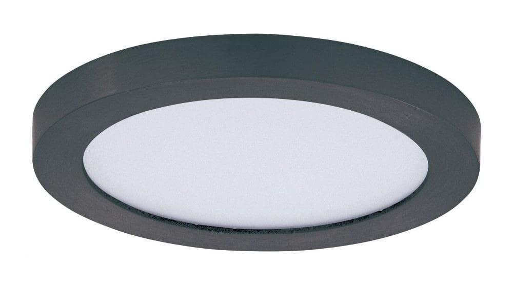 57690WTBK-Maxim Lighting-Chip - 5.25 Inch 12W 1 LED Round Flush Mount