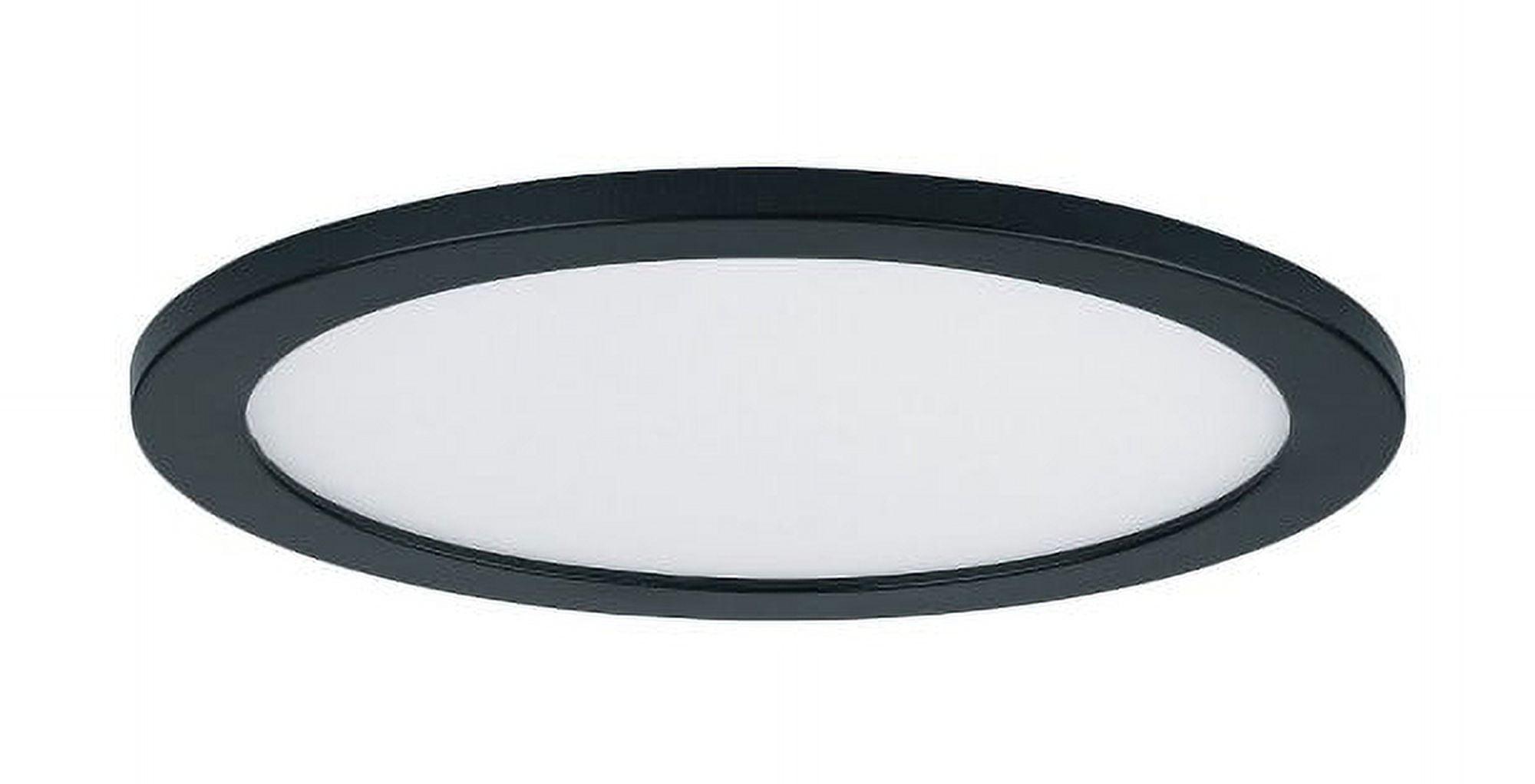 Black Aluminum LED Round Flush Mount Ceiling Light