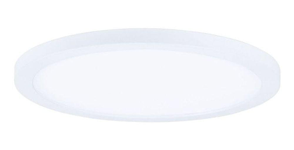 Wafer Satin Nickel 7" LED Flush Mount Drum Ceiling Light - White