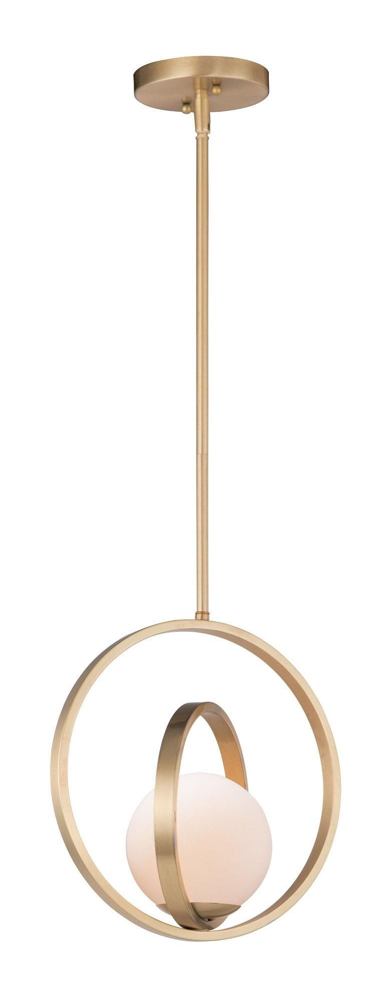 26052SWSBR-Maxim Lighting-Coronet - 12 Inch 1 Light Pendant-Satin Brass Finish