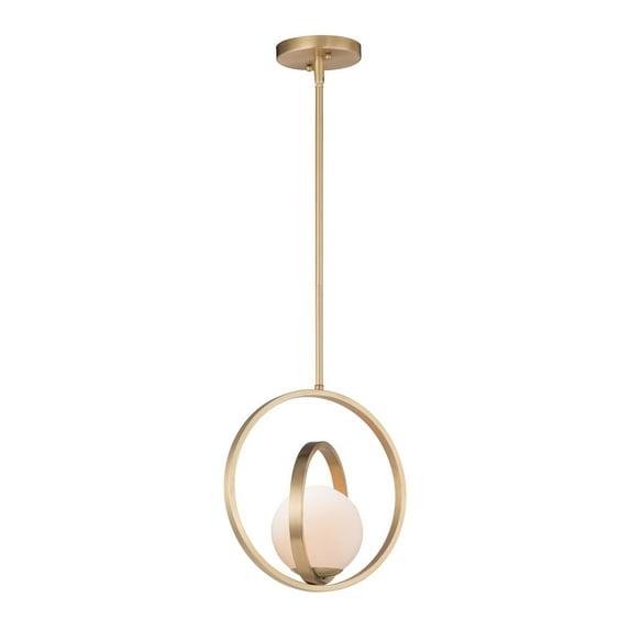26052SWSBR-Maxim Lighting-Coronet - 12 Inch 1 Light Pendant-Satin Brass Finish