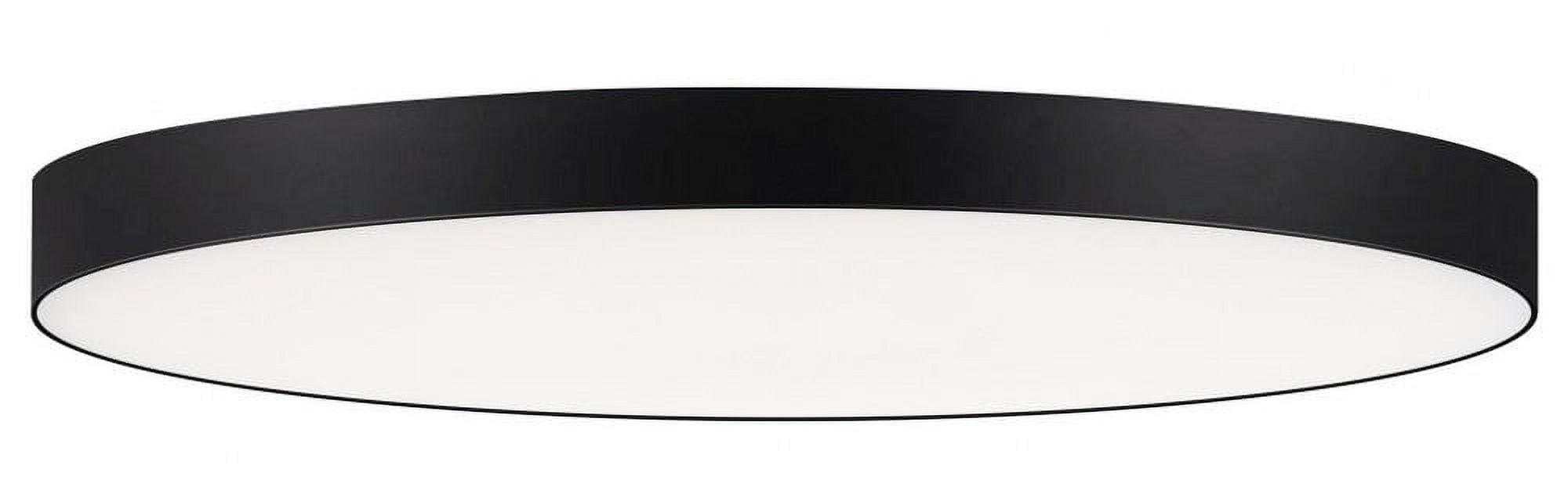 57670WTBK-Maxim Lighting-Trim - 16 Inch 25W 1 LED Round Flush Mount-Black Finish