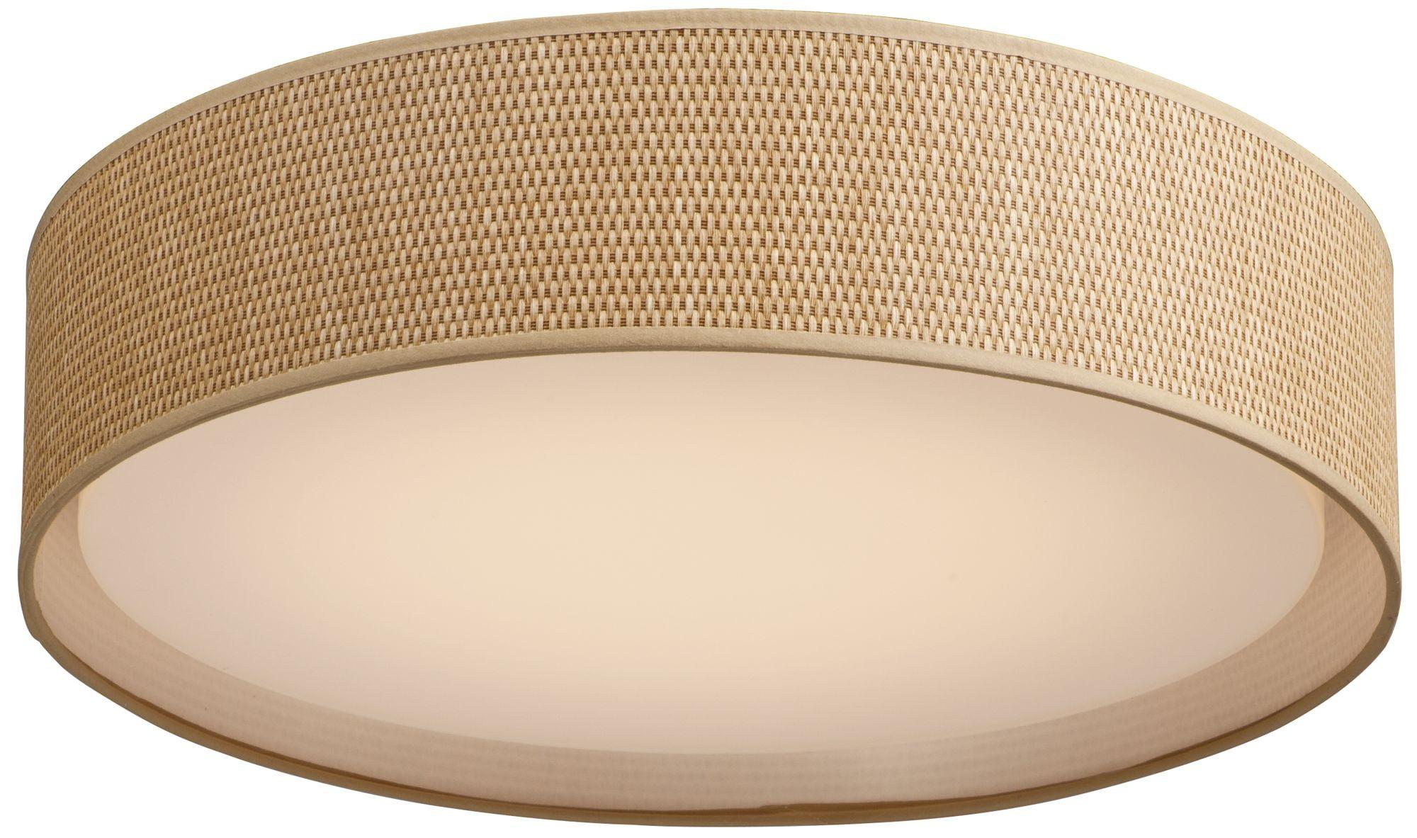 Maxim Prime Light 20" Wide Grass Cloth LED Flushmount Ceiling Light
