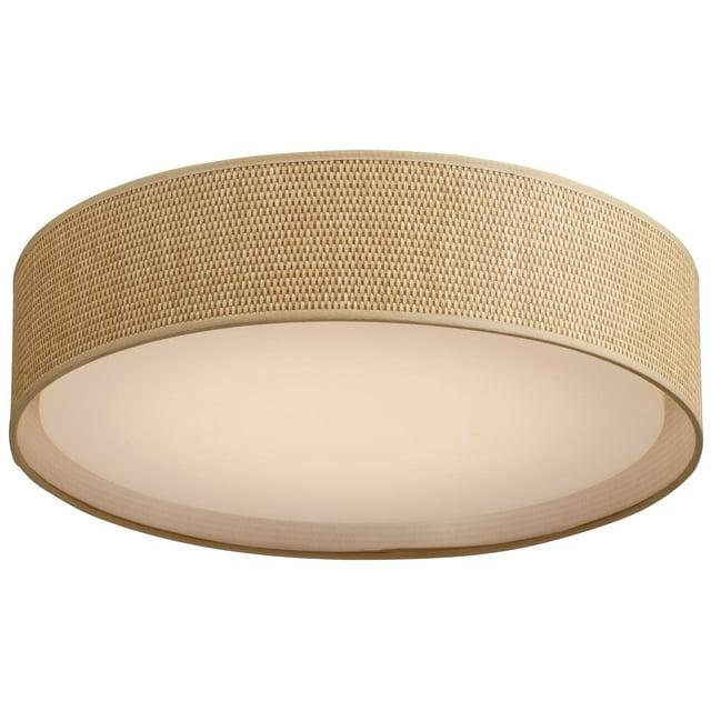 Maxim Prime Light 20" Wide Grass Cloth LED Flushmount Ceiling Light