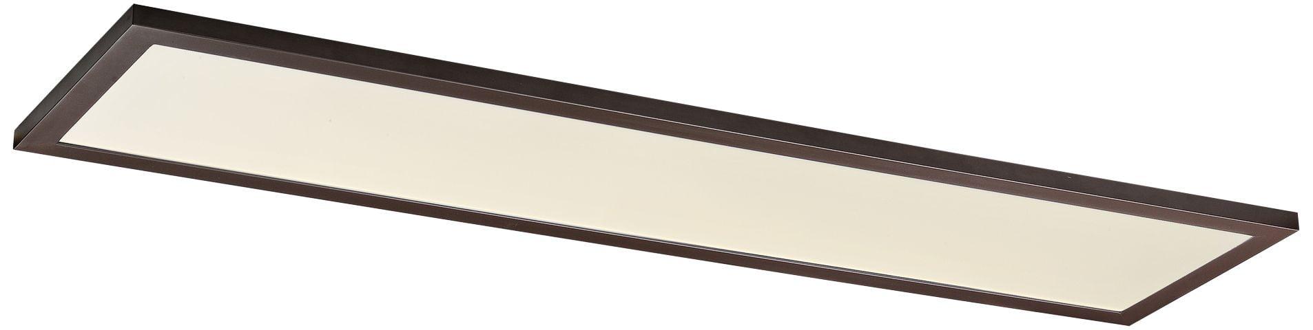 Contemporary Bronze Aluminum LED Flushmount for Indoor/Outdoor