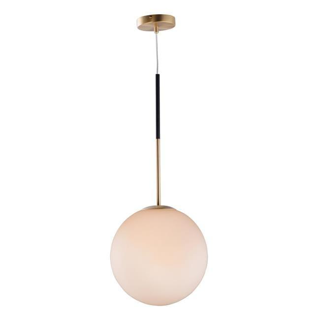 Drake Single Light Glass Steel Dimmable Pendant