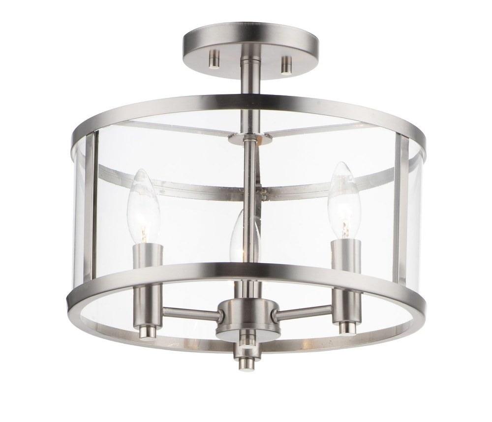 Maxim Lighting - Sentinel - 3 Light Semi-Flush Mount-11.75 Inches Tall and 13.25