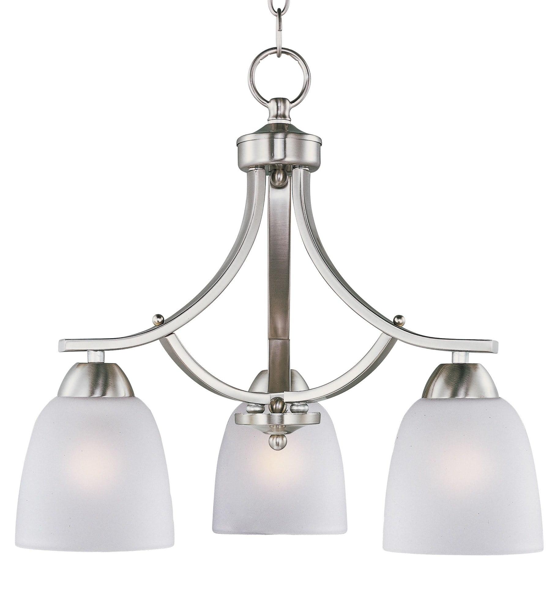 Maxim Lighting Axis 3 - Light Chandelier in  Satin Nickel