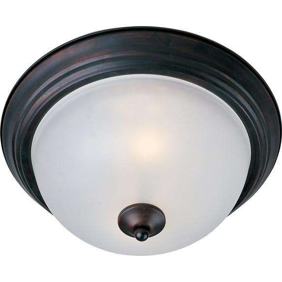 Maxim Lighting Essentials - 583x 3 - Light Flush Mount in  Oil Rubbed Bronze
