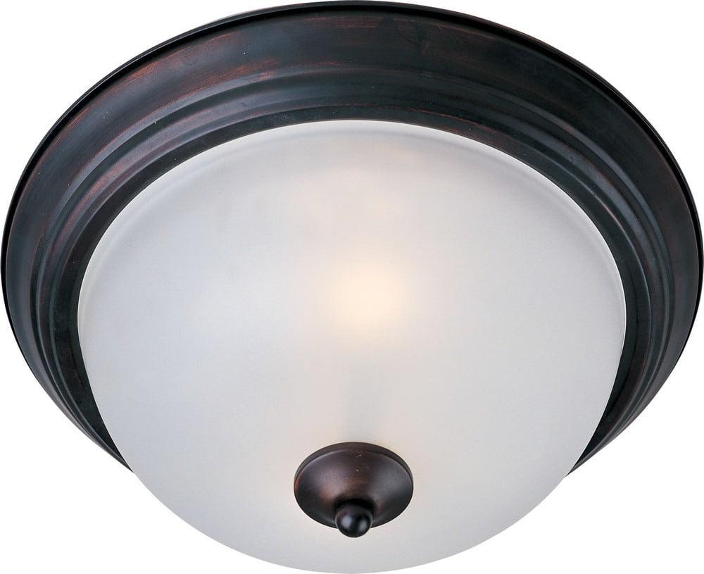 Maxim Lighting Essentials - 583x 3 - Light Flush Mount in  Oil Rubbed Bronze