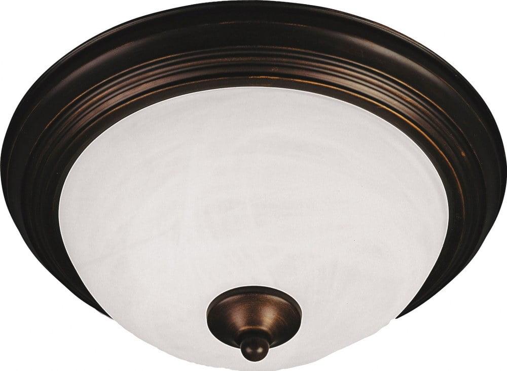 Maxim Lighting Essentials - 583x 3 - Light Flush Mount in  Oil Rubbed Bronze
