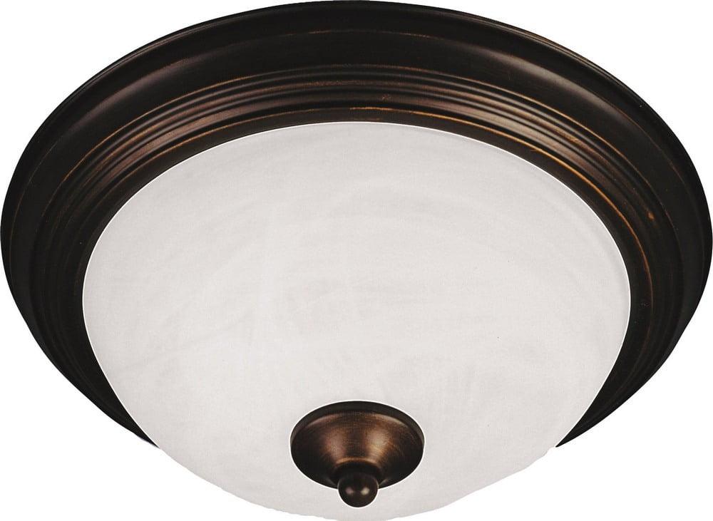 Maxim Lighting Essentials - 583x 3 - Light Flush Mount in  Oil Rubbed Bronze