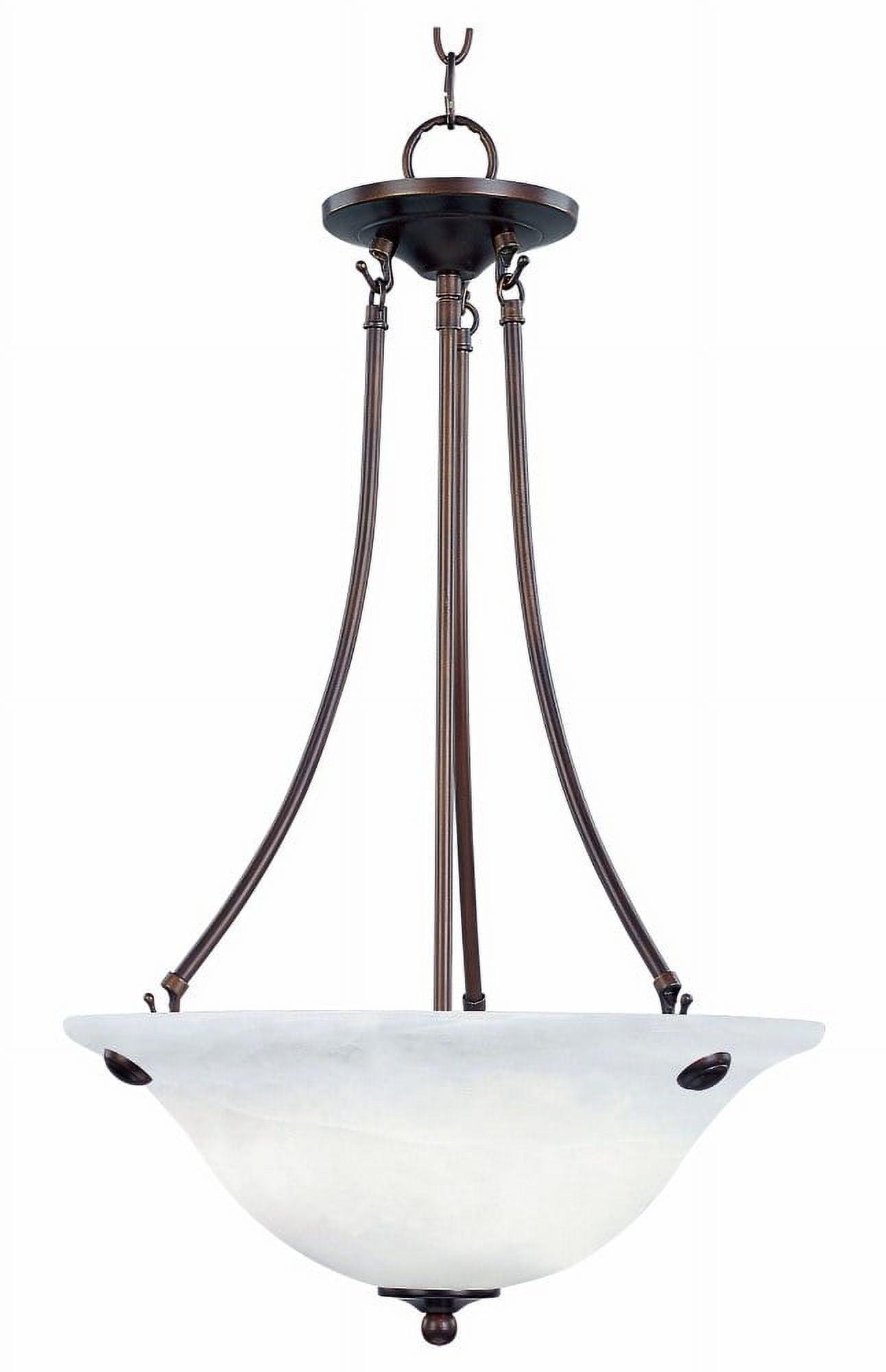 Malaga 3-Light Oil Rubbed Bronze Glass Pendant