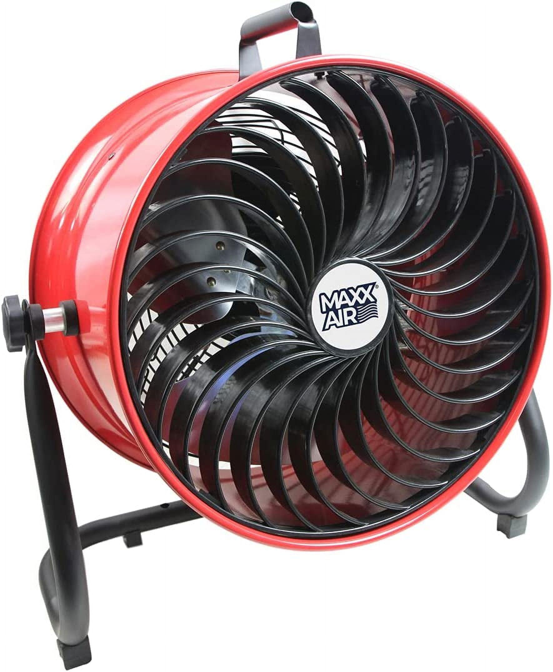 Maxx Air High Velocity Floor Fan, Multi-Purpose Portable Air Circulator for Shop, Home, Restoration… (16" High Velocity)
