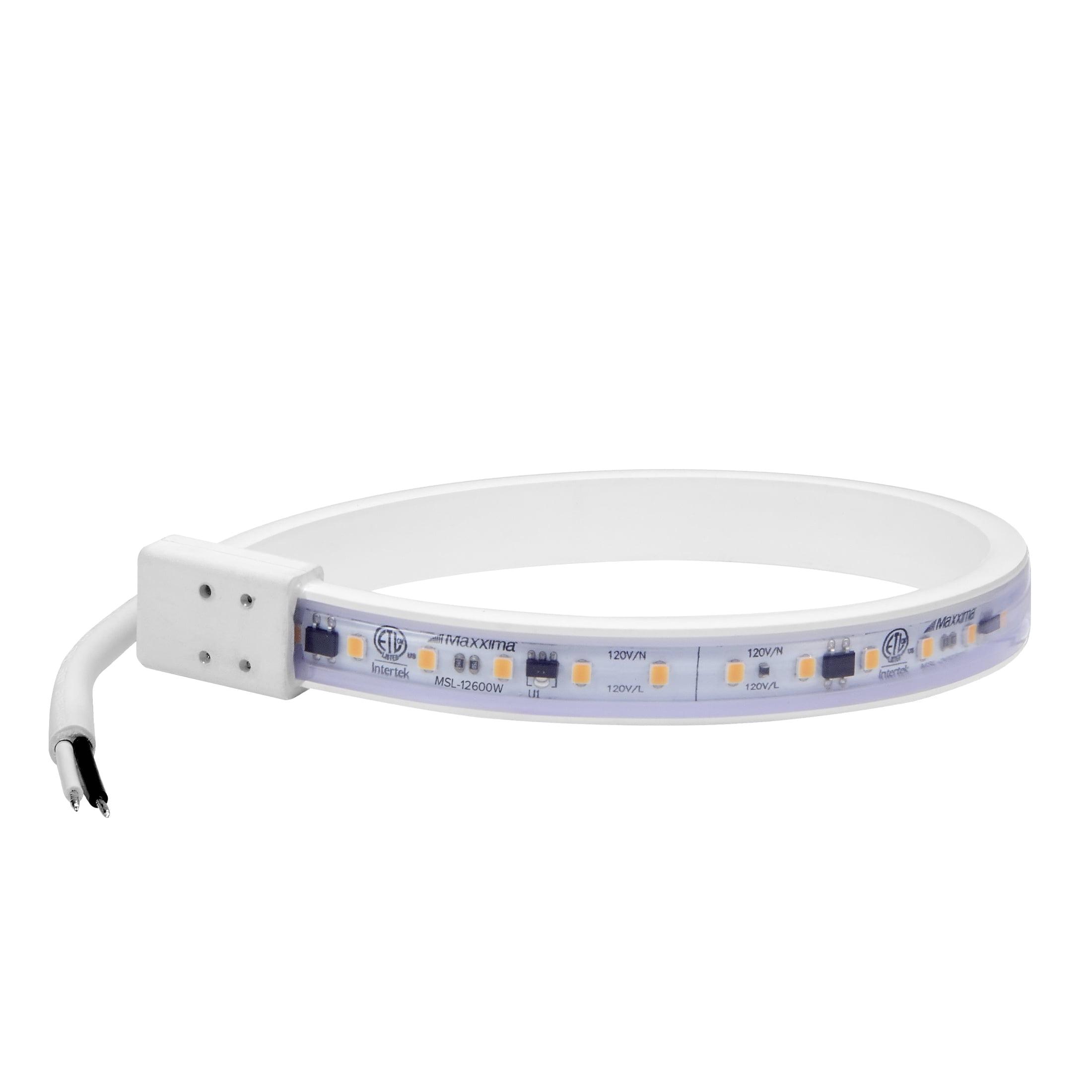 12" White PVC LED Under Cabinet Strip Light