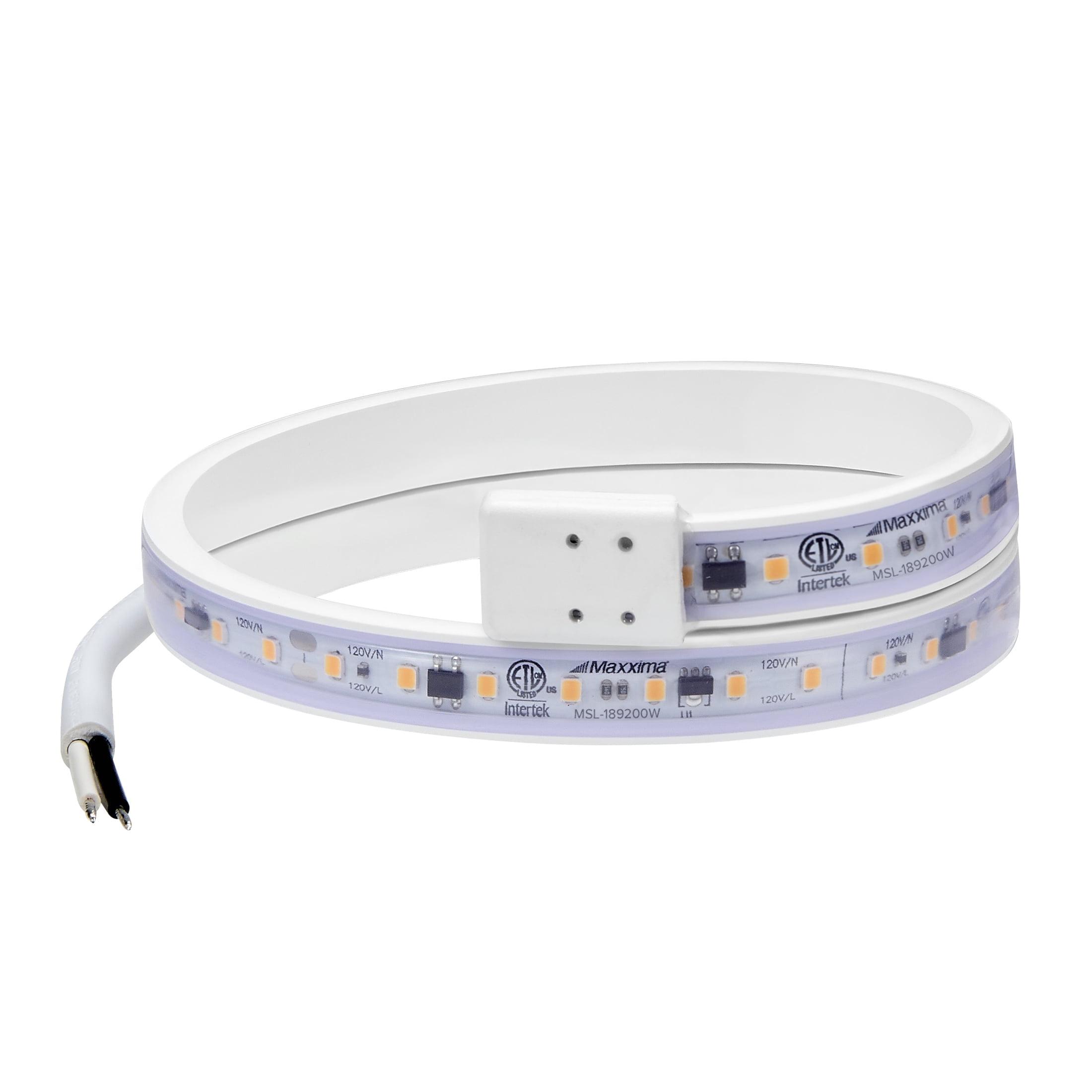 Maxxima 18" White PVC LED Under Cabinet Strip Light