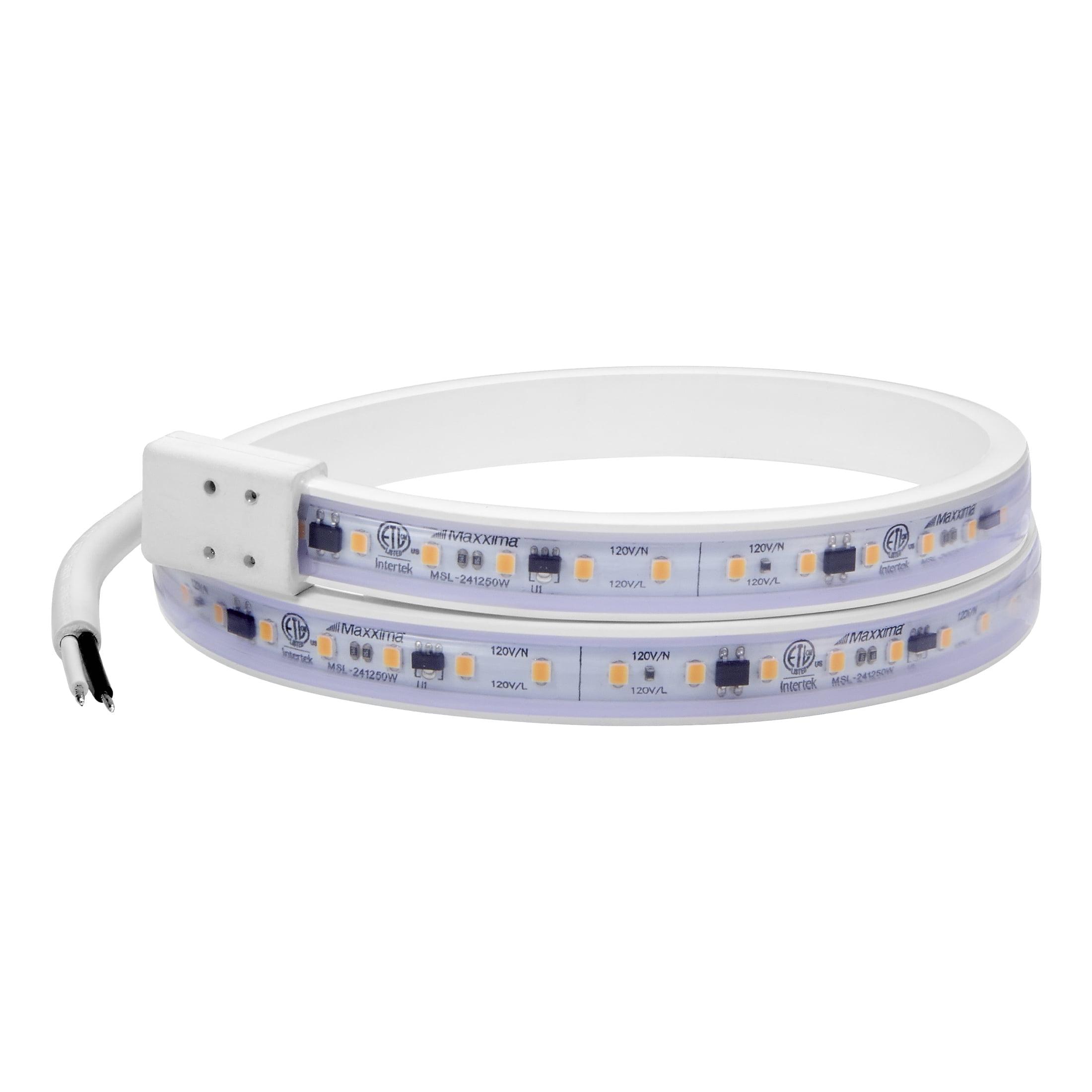 Maxxima 24" White PVC LED Under Cabinet Strip Light