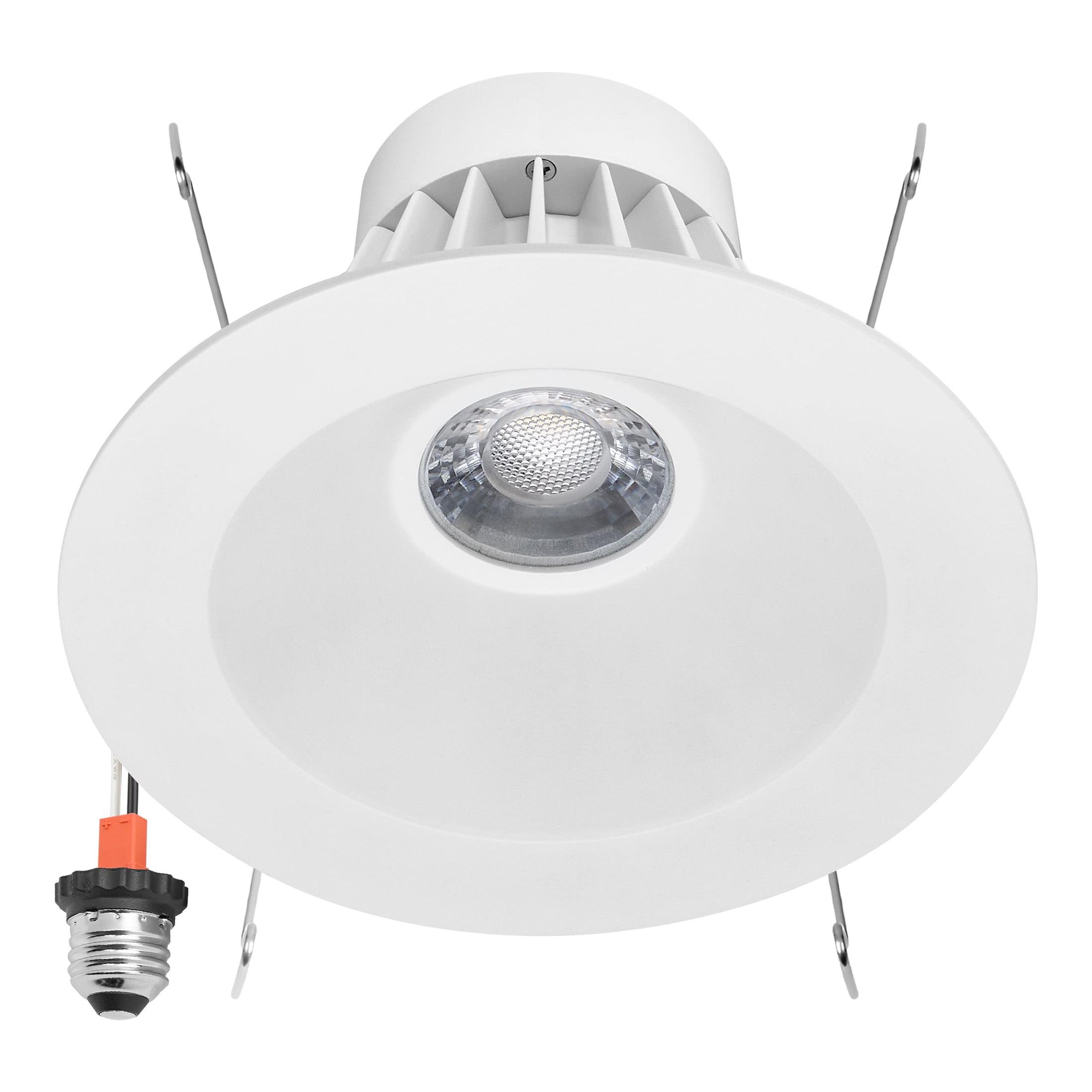 Maxxima 5 in. & 6 in. Retrofit Round Recessed Anti-Glare LED Downlight, 1300 Lumens, 5 CCT 2700K-5000K