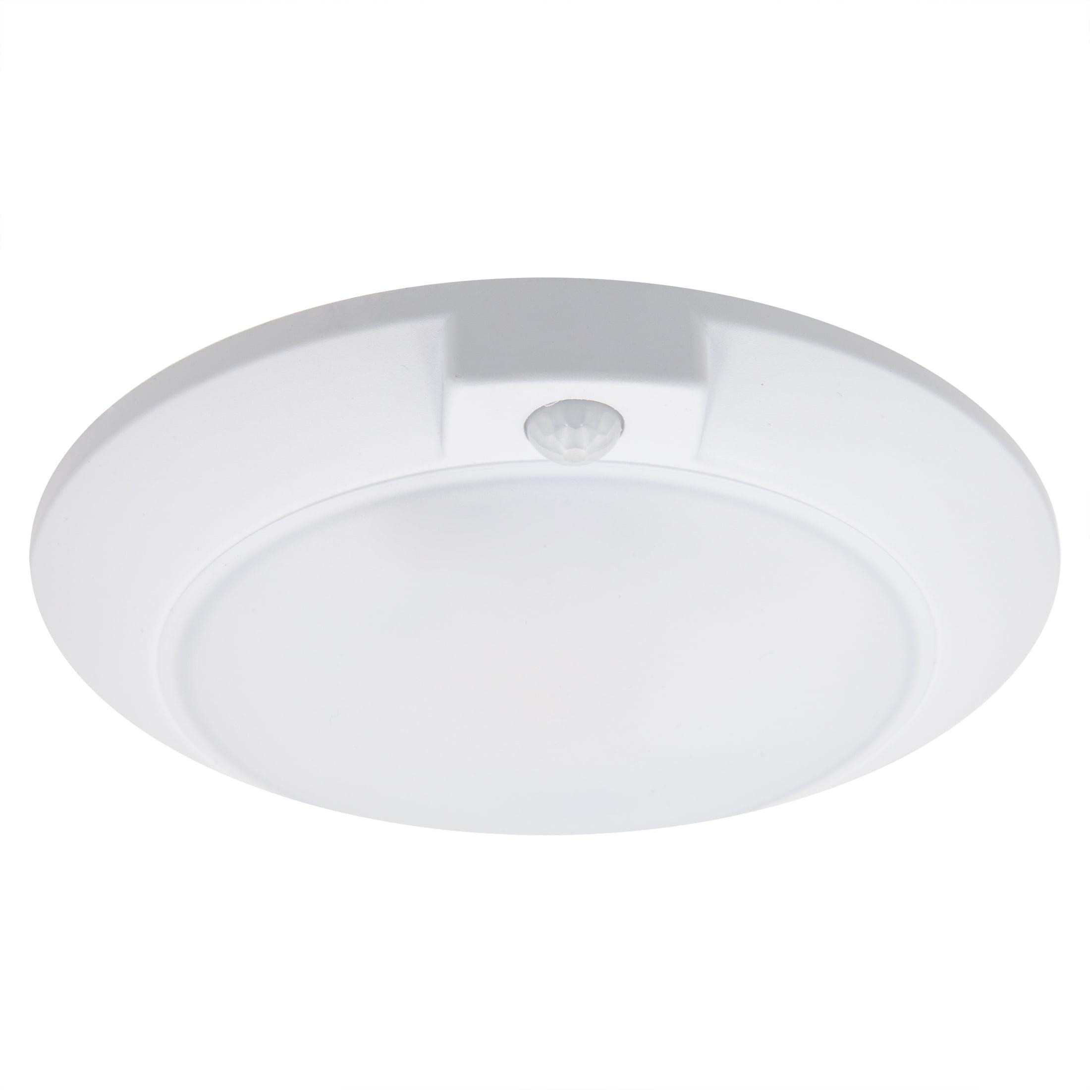 Maxxima 6 in. Round, Motion Sensor LED Ceiling Mount Light Fixture, 3000K Warm White, 600 Lumens Closet Light