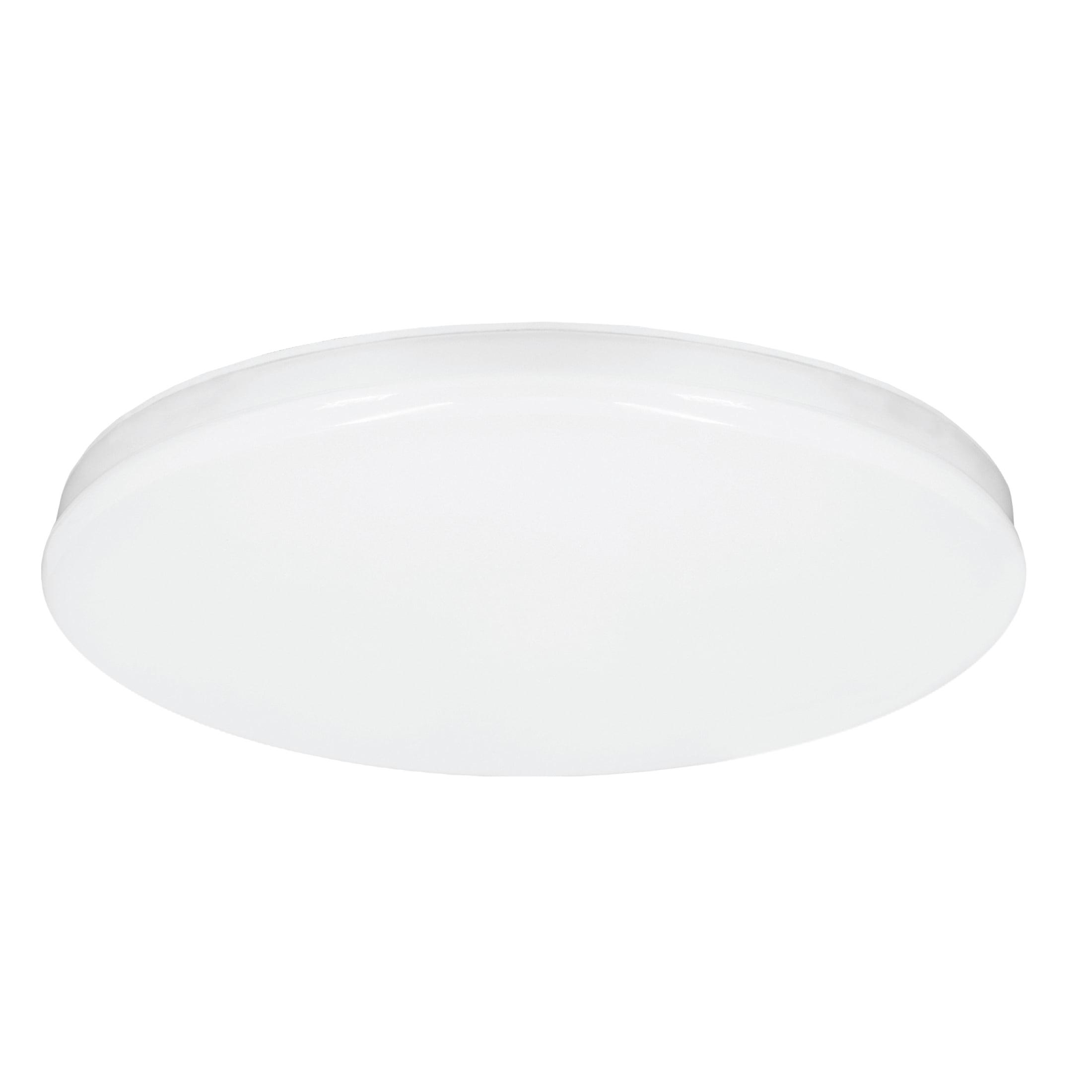 8-Inch White Polycarbonate Round LED Ceiling Light