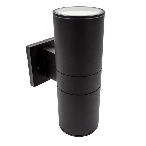 Maxxima Cylinder LED Outdoor Wall Light - Modern Wall Wash Up and Down Porch Light, 24 Watt, 3000K Warm White,
