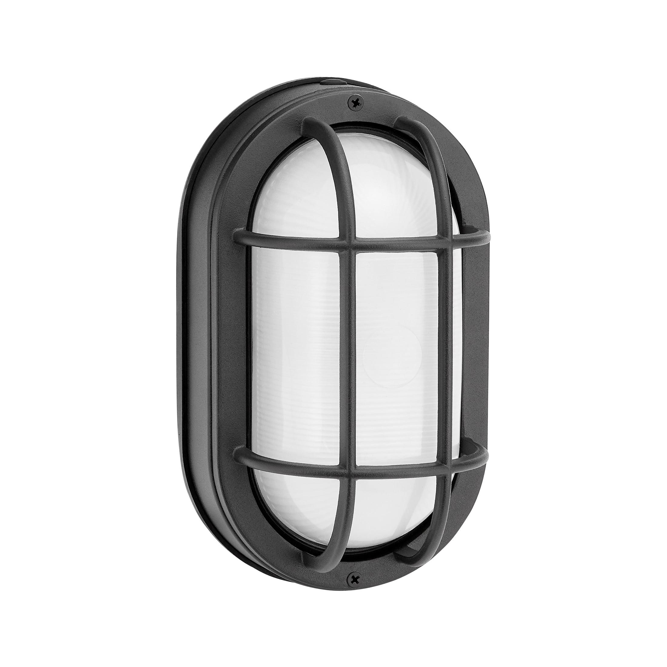 Matte Black Aluminum LED Outdoor Bulkhead Light