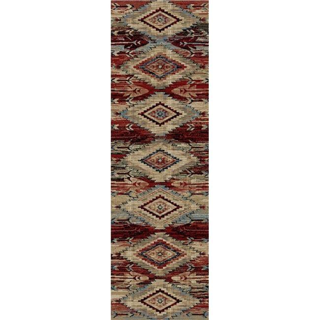 Mayberry Rug  2 ft. 3 in. x 7 ft. 7 in. American Destination Broken Bow Area Rug, Multi Color