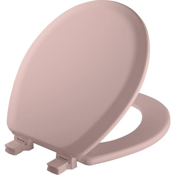 Cameron 41EC Wood Toilet Seat, Never Loosens and Easily Removes for Cleaning, ROUND