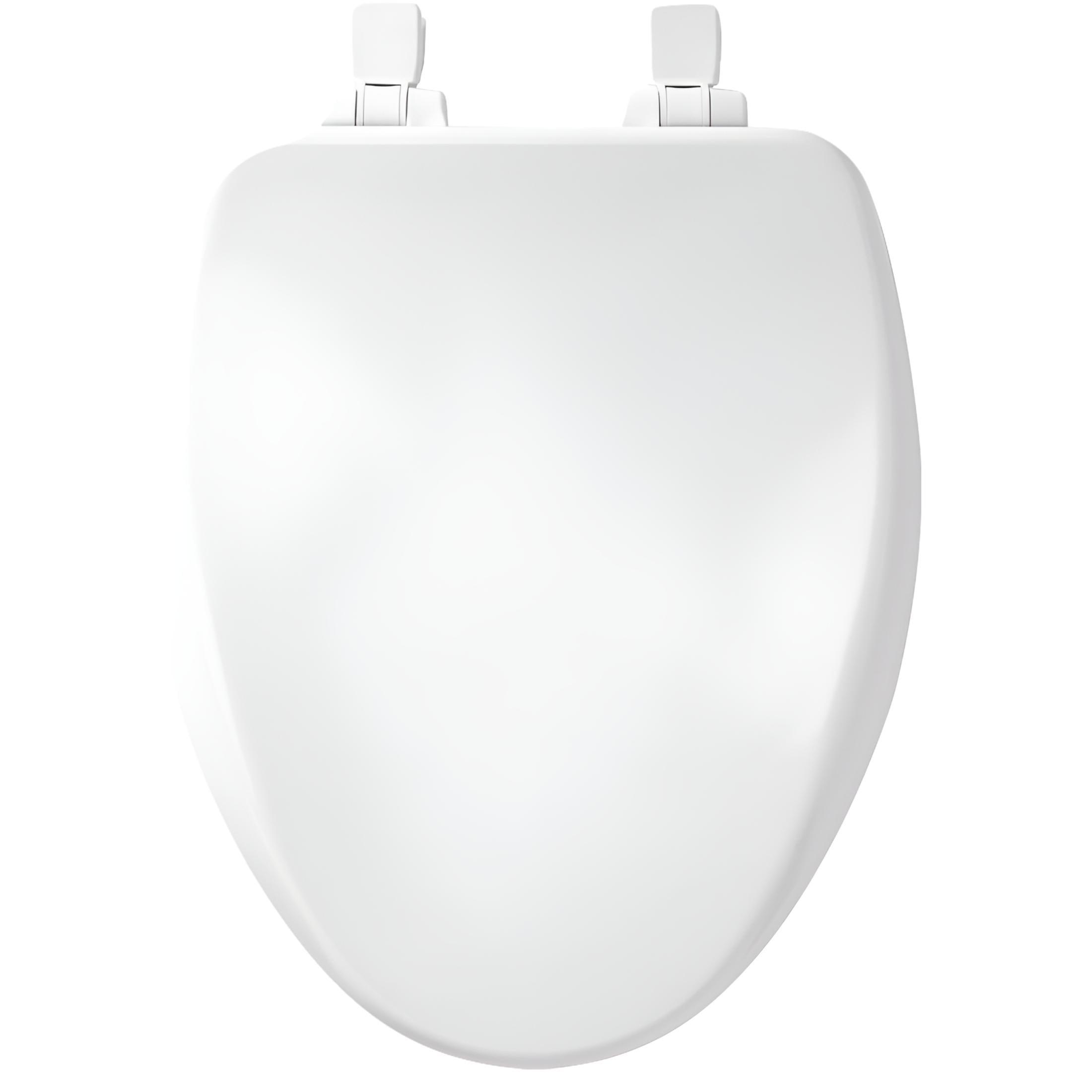 Mayfair by Bemis Alesio Enameled Wood Toilet Seat Removes for Easy Cleaning and Never Loosens White