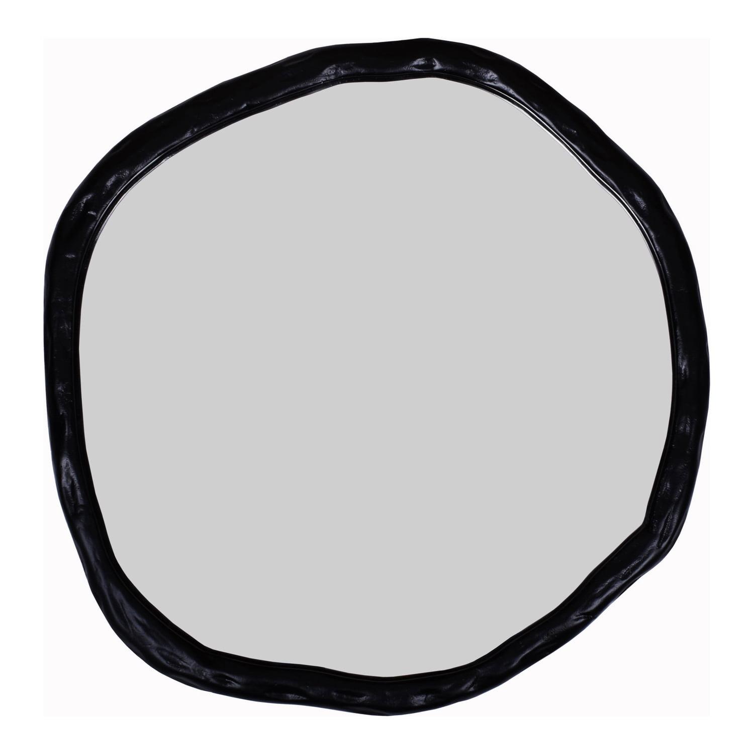 Rogelio Round Mirror - Small / Black